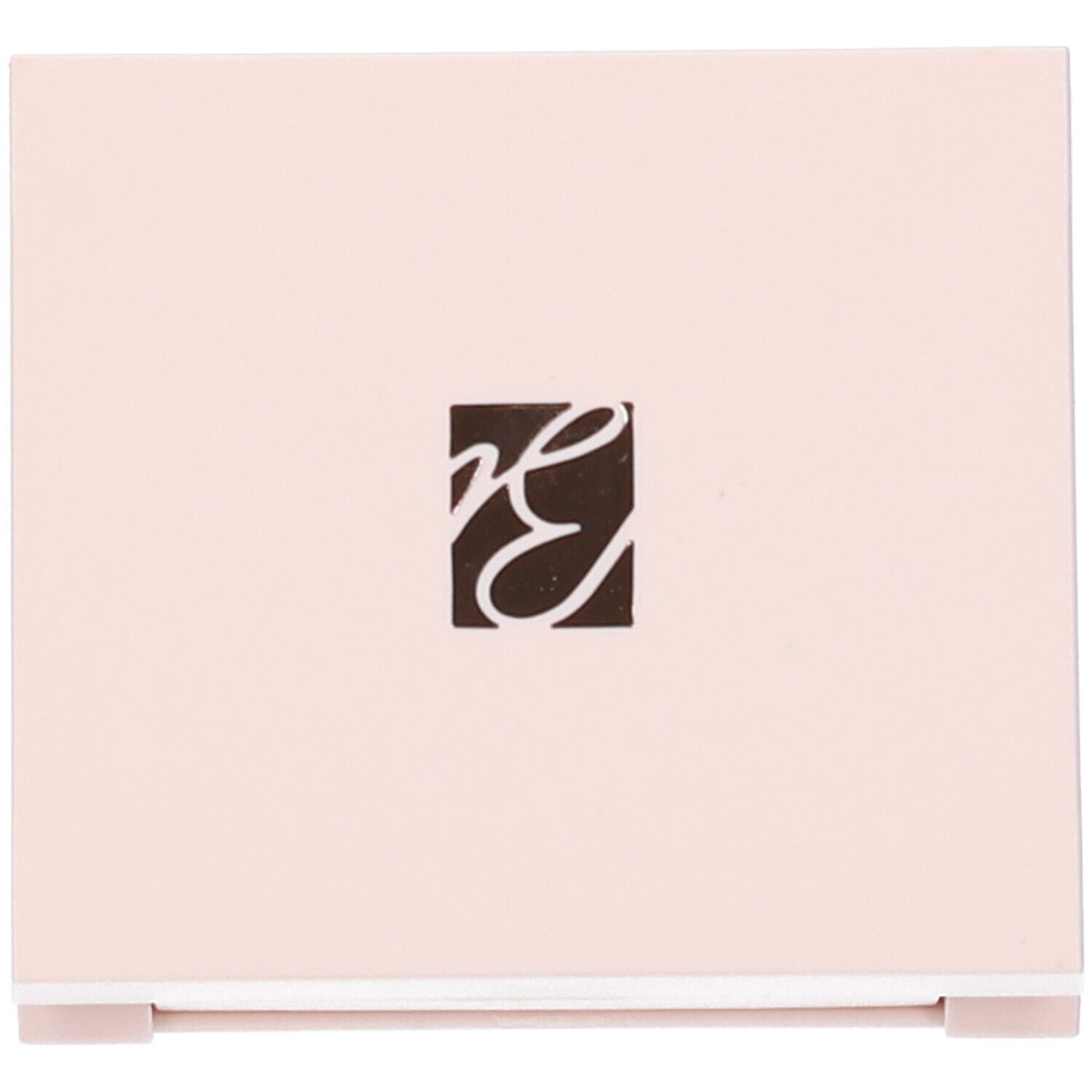 Confezione ombretto rosa con logo nero.