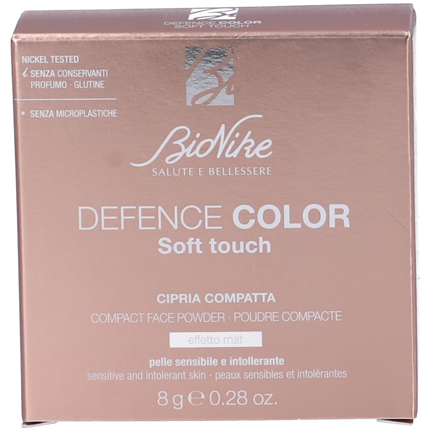 BioNike Defence Color Soft Touch Kompaktpuder, 8g.