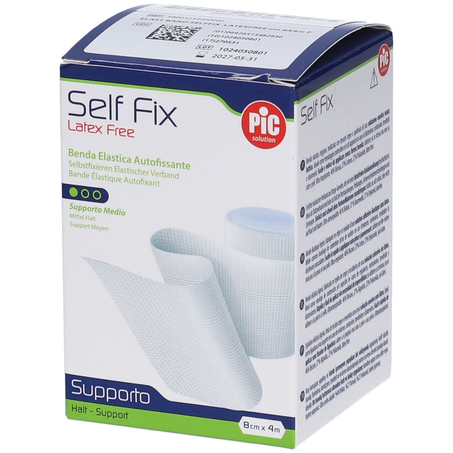 Benda PIC Selffix S/Lat M4X8Cm 1 St Bandage(s)