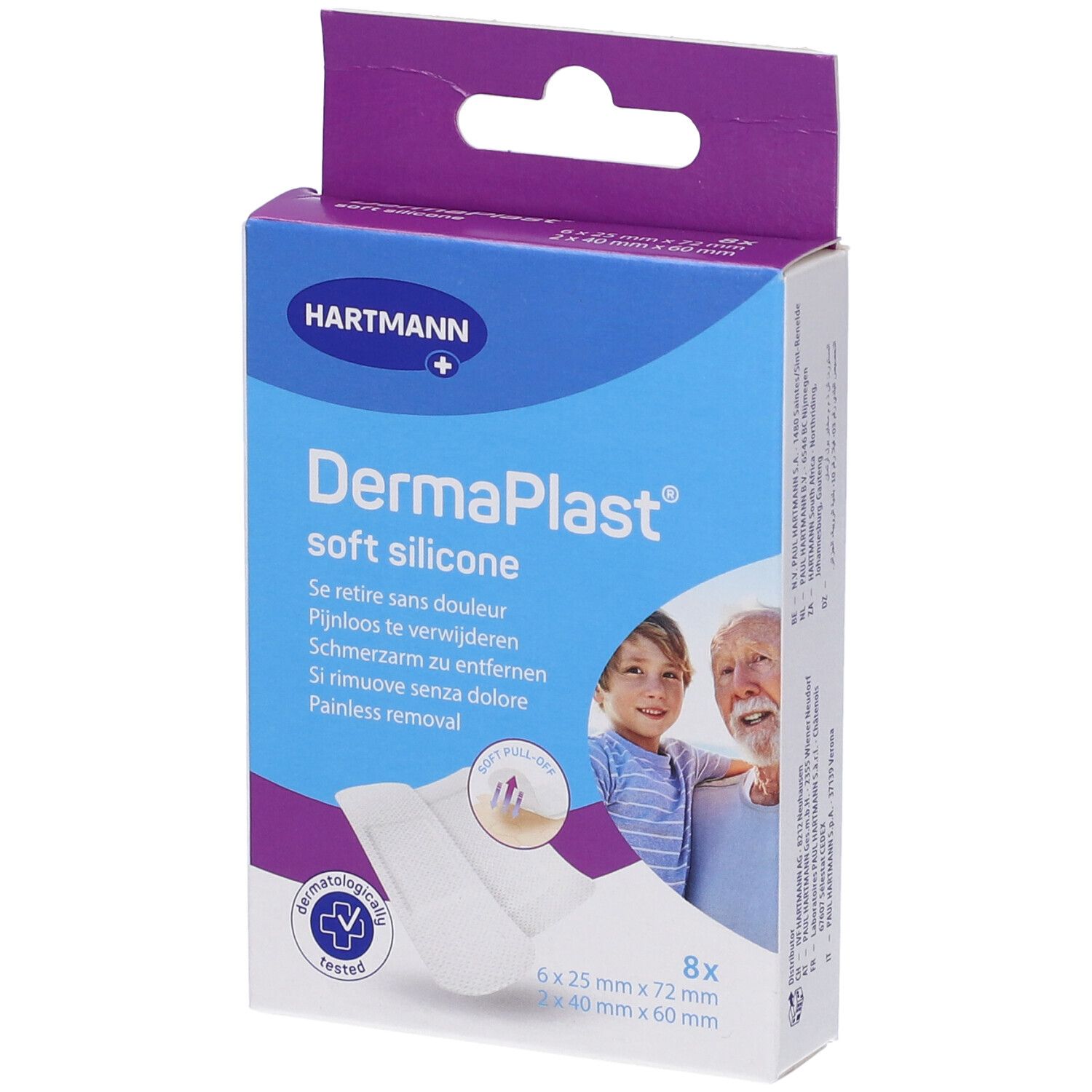 Hartmann DermaPlast® Soft Silicone Cerotti 2 Misure