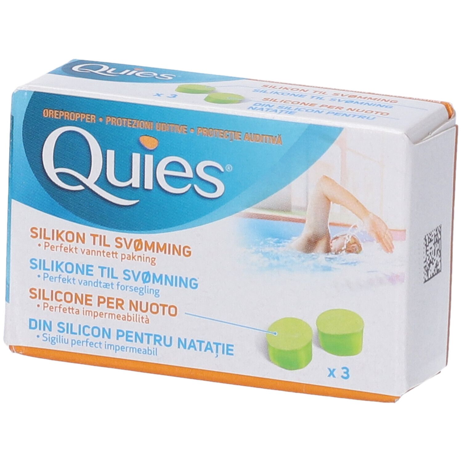 Quies Tappo Auricolare Silicone Per Nuoto