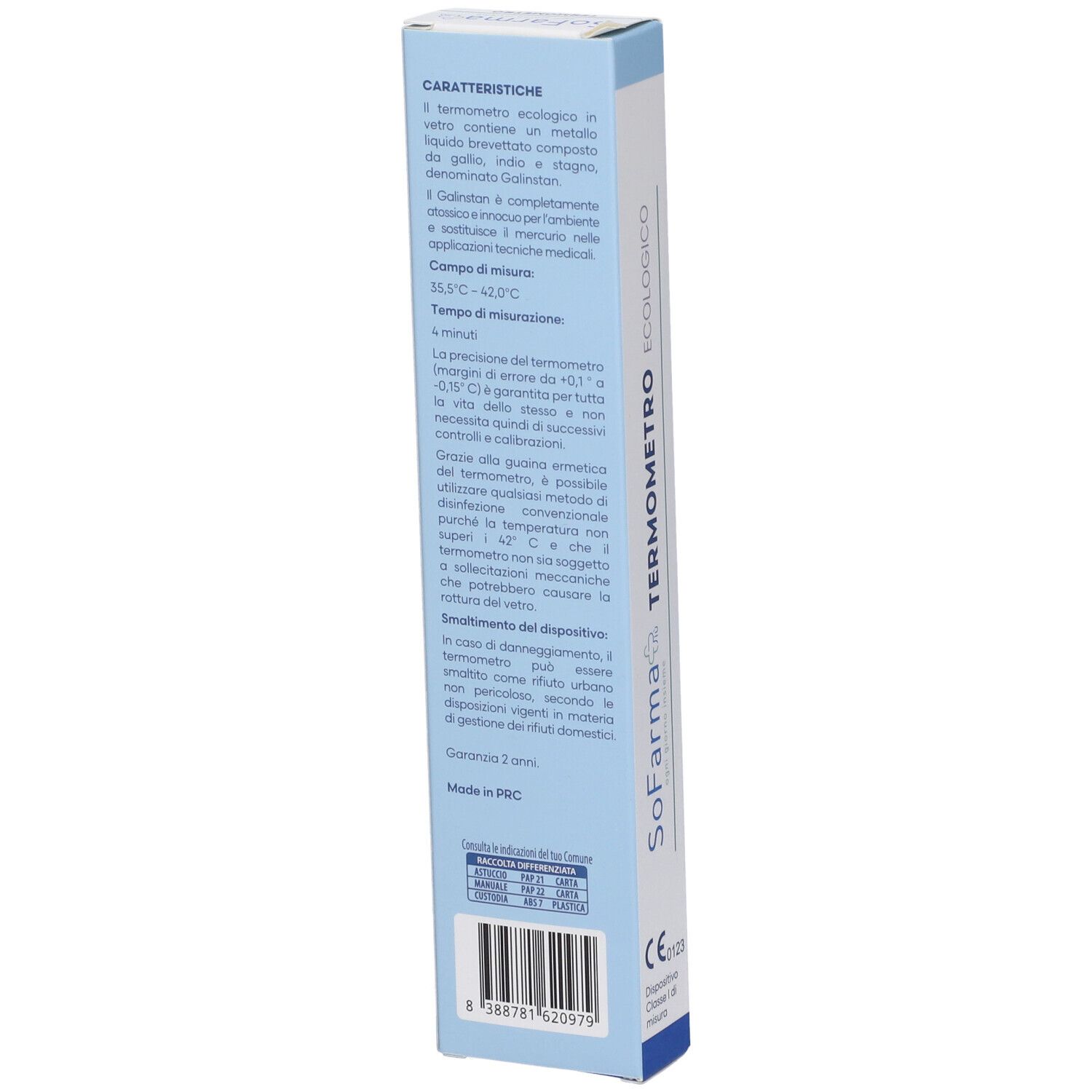 Ökologisches Gallio-Thermometer Sofarmapiu' Sofarmapiu'