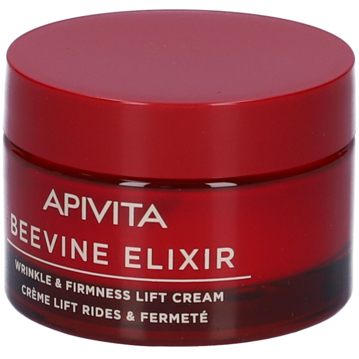 Vaso rosso APIVITA BEEVINE ELIXIR. Crema liftante antirughe.