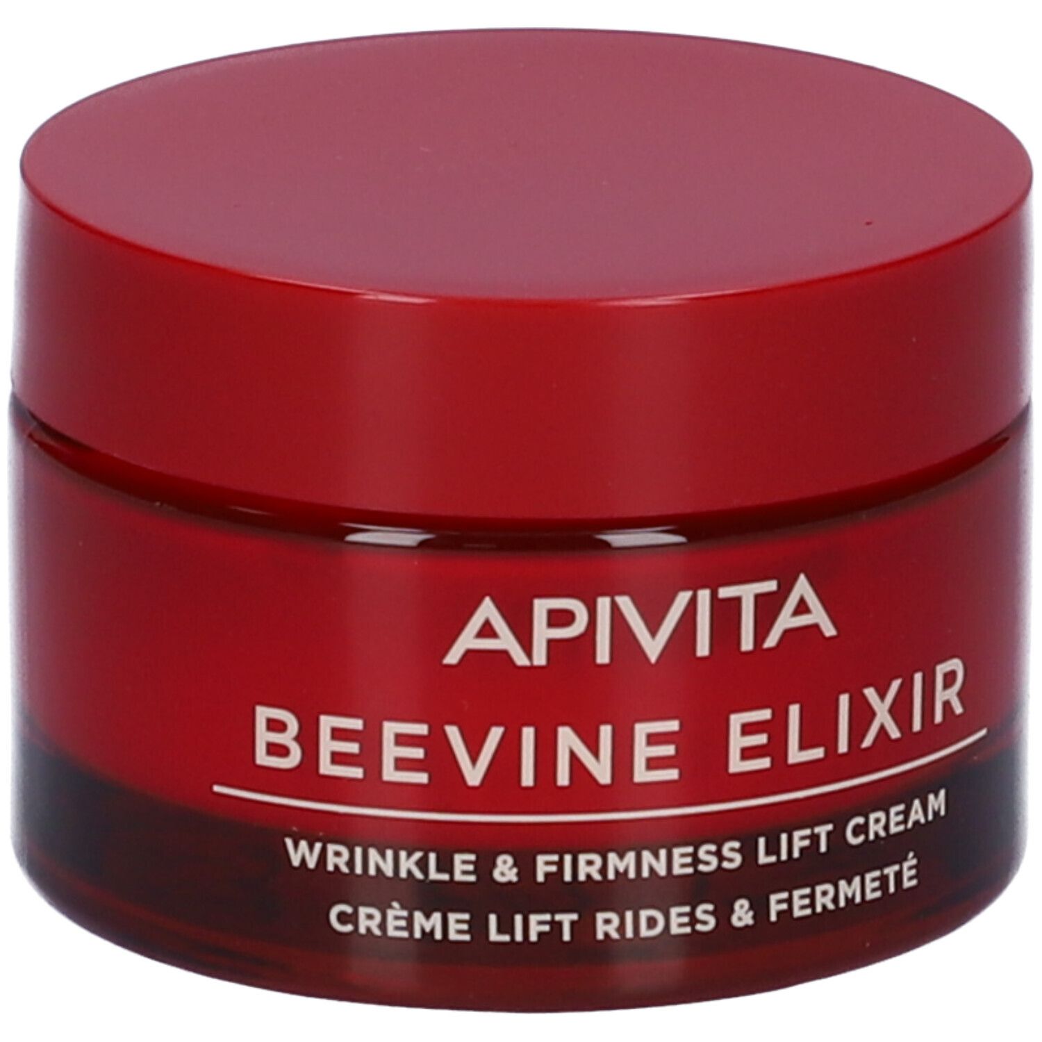 Vaso rosso APIVITA BEEVINE ELIXIR. Crema liftante antirughe.