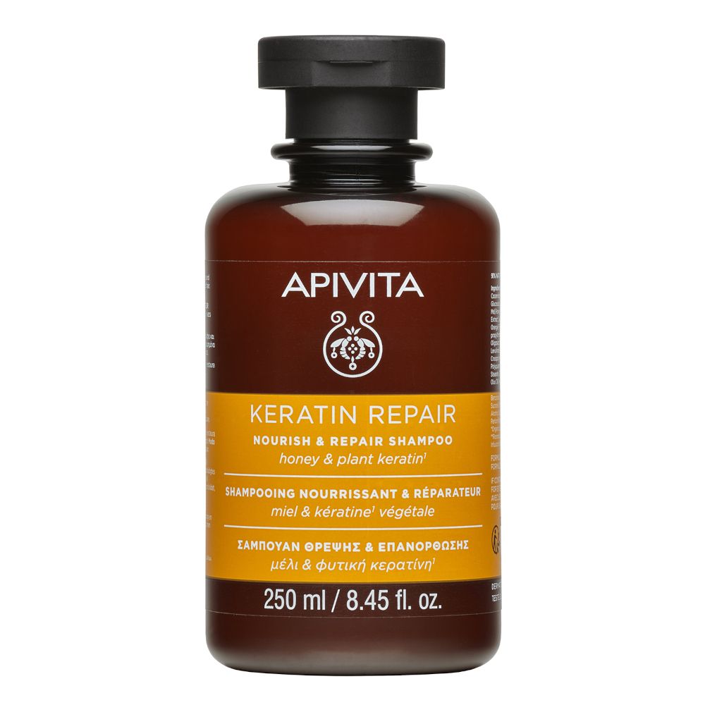 Apivita Keratin Repair Shampoo Nutriente e Riparatore per capelli secchi e danneggiati- Risparmia il 10% con il codice: apivita0926