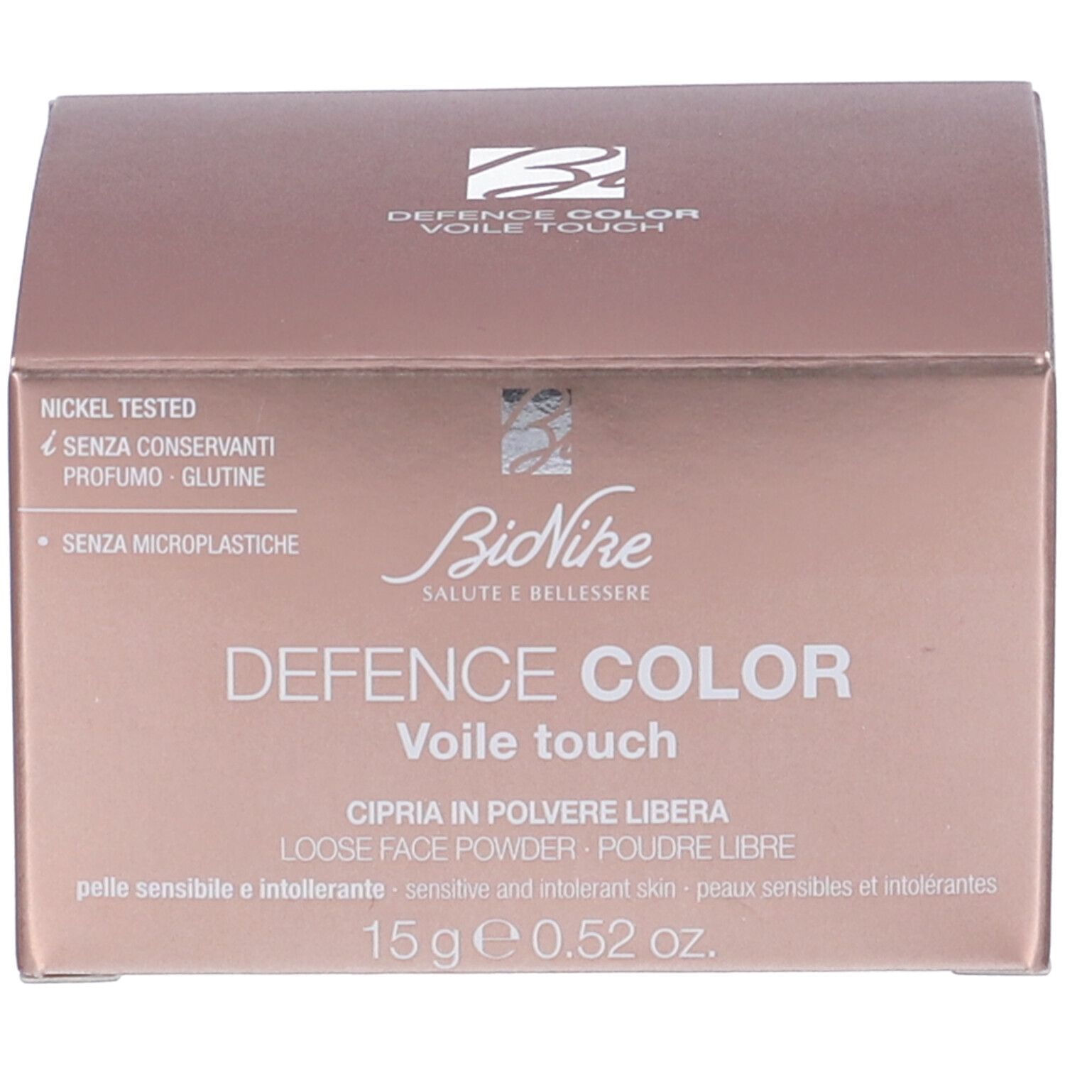 BioNike Defence Color Voile Touch loser Gesichts puder, 15g.