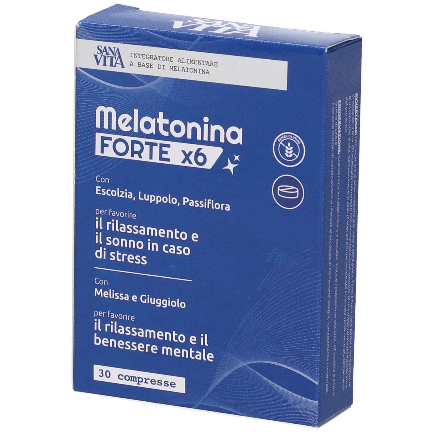 Sanavita Melatonina Forte x6 Compresse