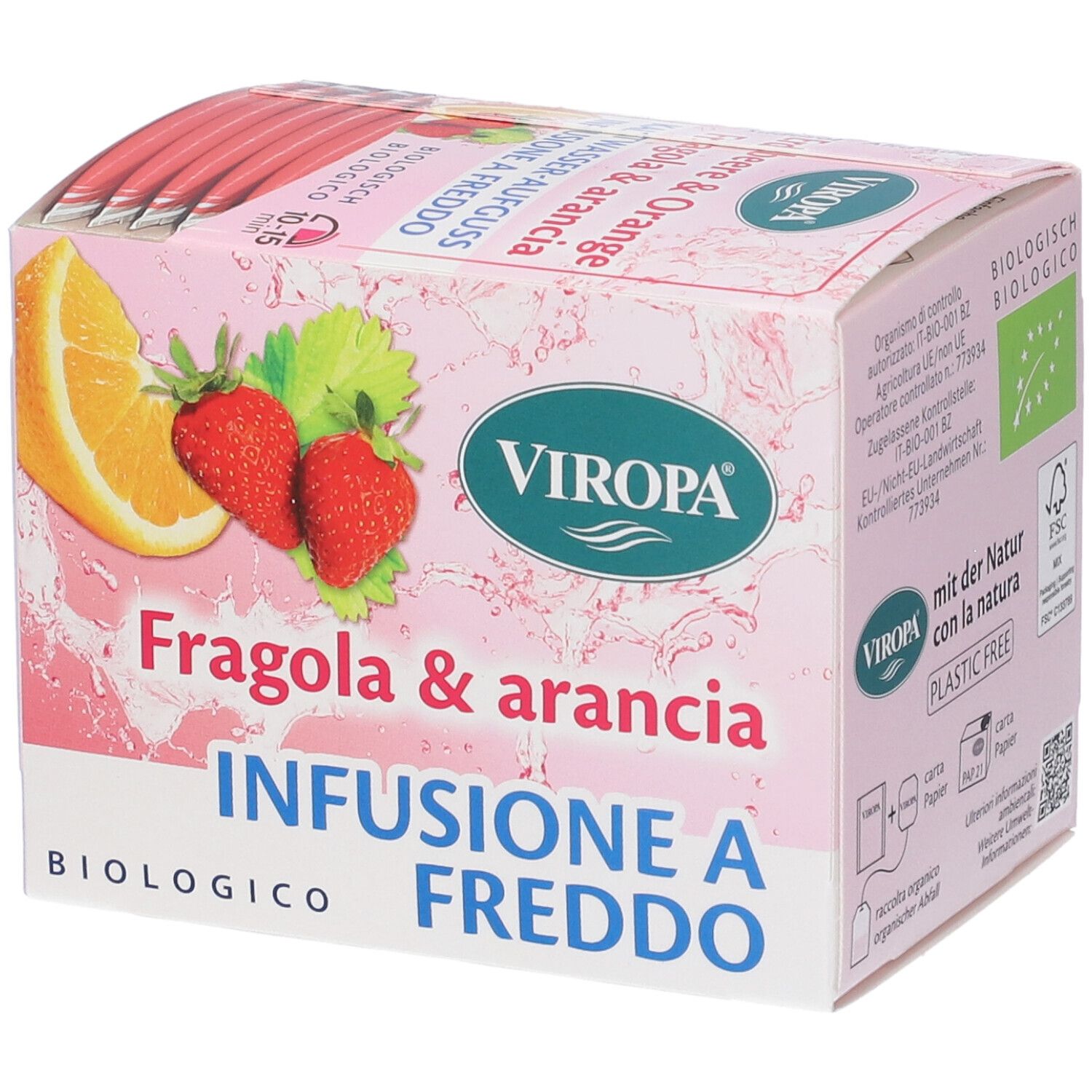 Viropa Infuso Fragola & Arancia Bio Bustine Filtro