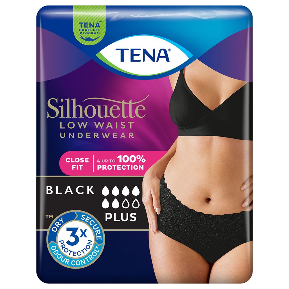 Tena Silhouette Noir L V/B 10P 10 St Inkontinenzslip