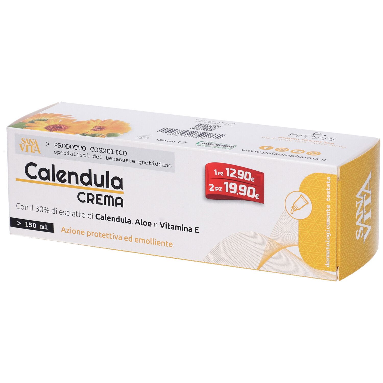 Paladin Pharma Sanavita Calendula Crema