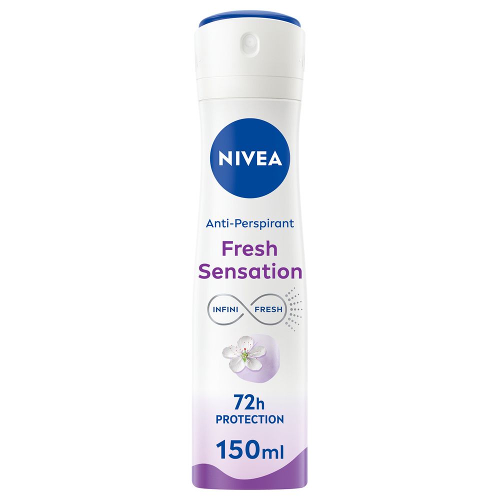 Nivea Fresh Sensation Spray 150 ml, Deodorante donna spray per una pro
