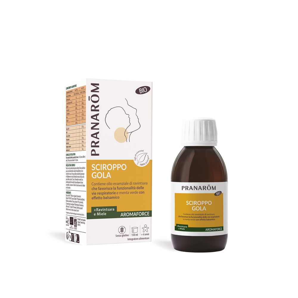 Pranarom Aromaforce Sciroppo Gola con Miele