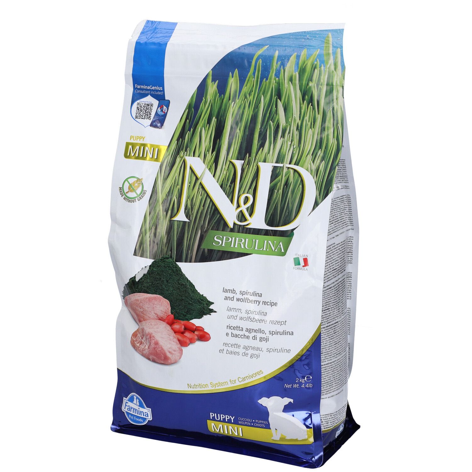 Farmina N&D Lamb, Spirulina And Wolfberry Puppy Mini
