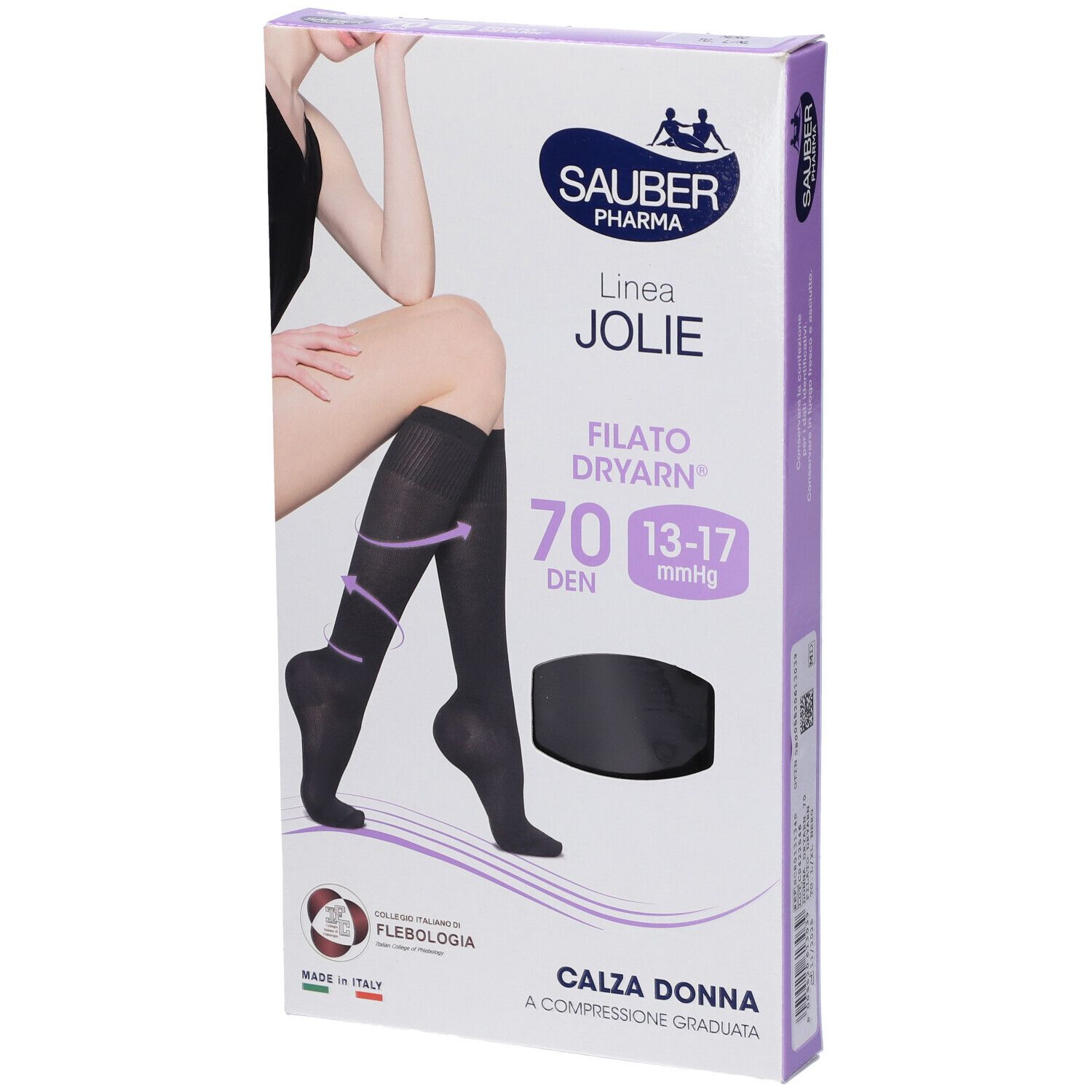 Sauber Calza Jolie Filato Dryarn 70 Nero L/XL