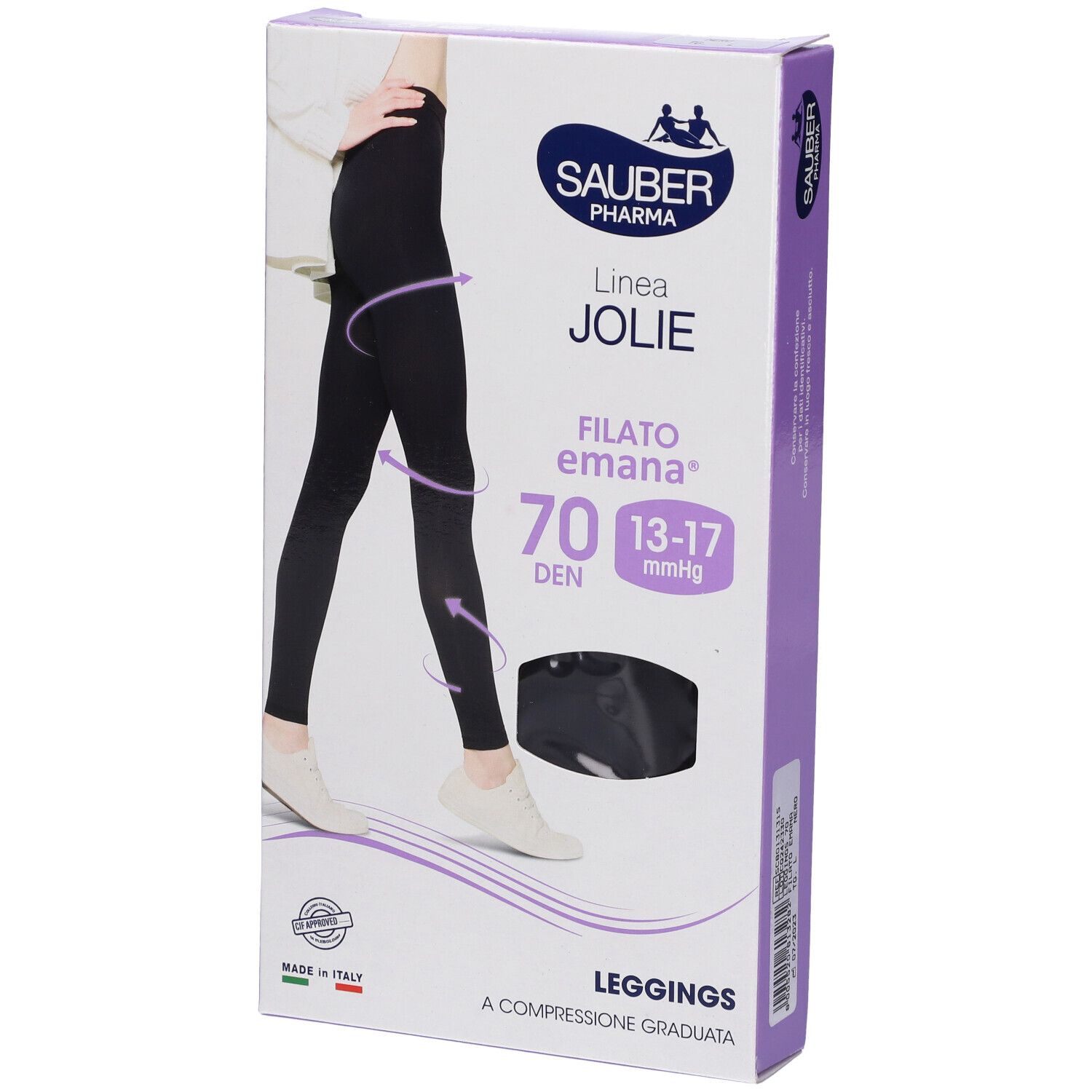 Sauber Calza Jolie Leggings Emana 70 Nero L