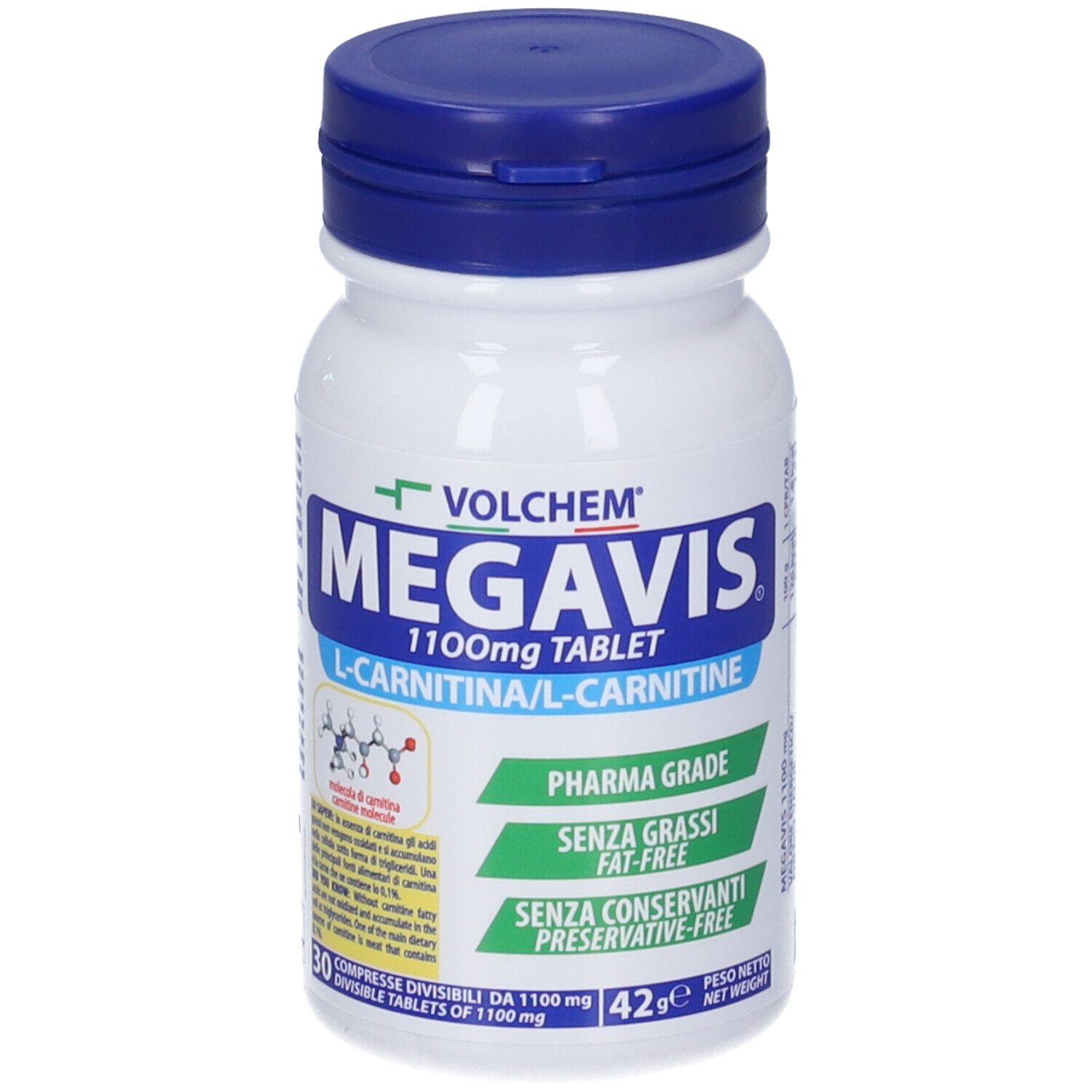 VOLCHEM Megavis 1100 Carnitina In Compresse