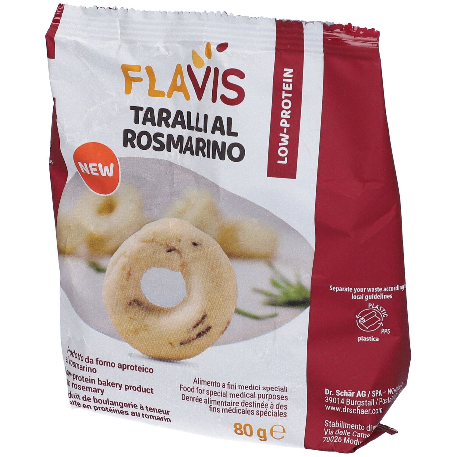 FLAVIS TARALLI ROSMARINO 80G - Immagine 8