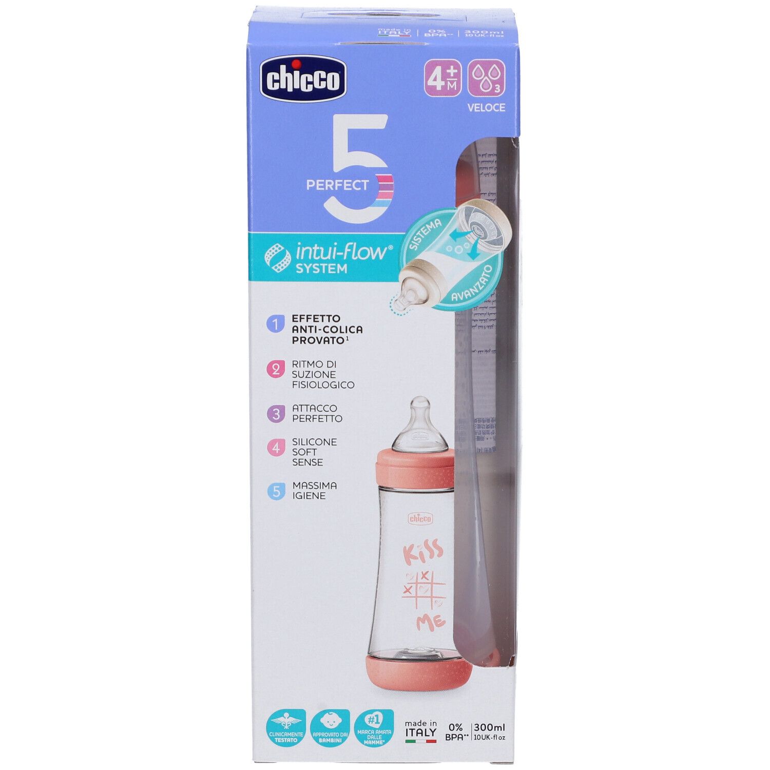 Chicco Babyflasche Perfect 5, 300ml, mit Intuiflow System.