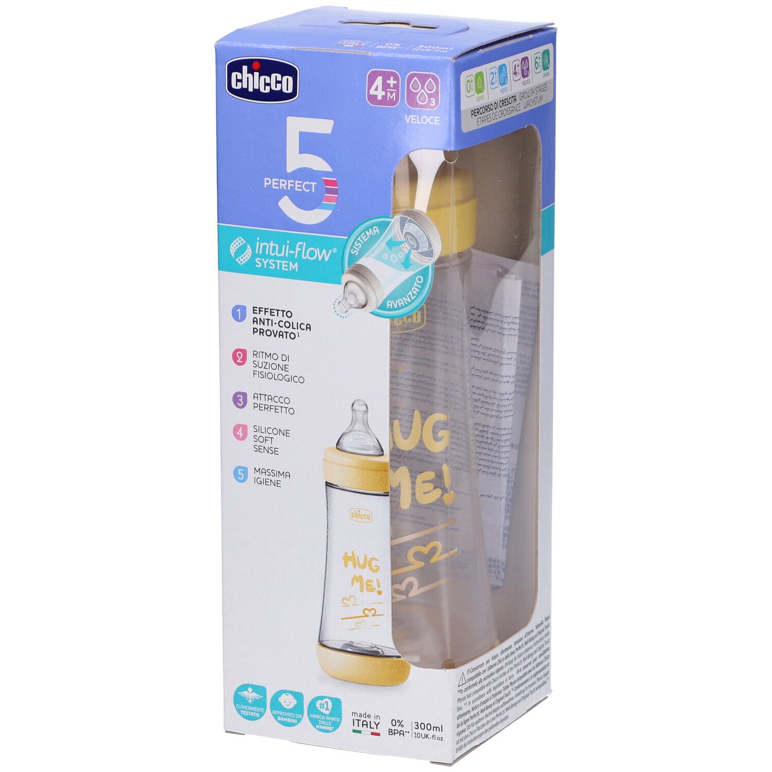 Chicco Biberon P5 300ml Fast Silicone Uni