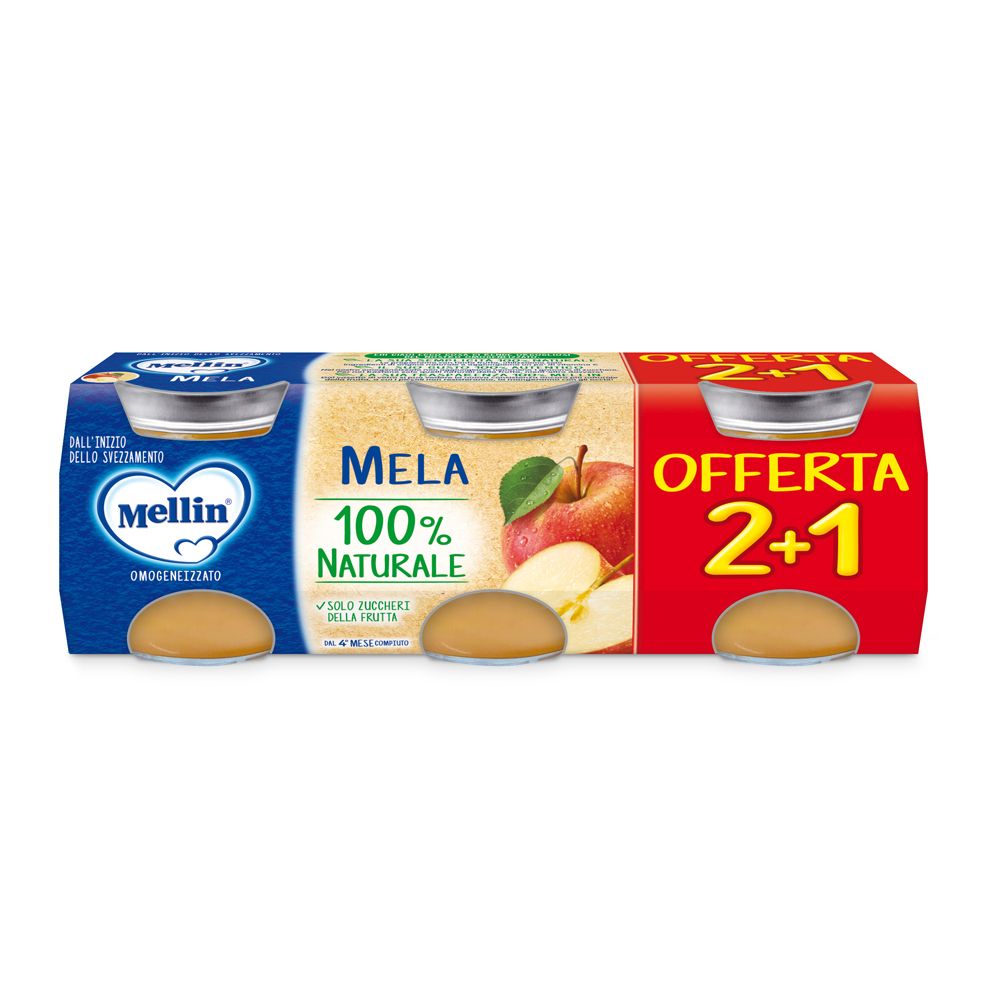 Mellin Omog Mela 3PZ 100G 3x100 g Brei