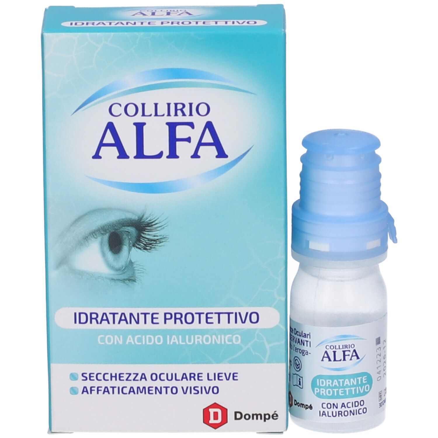 Flasche mit Augentropfen, 10 ml.