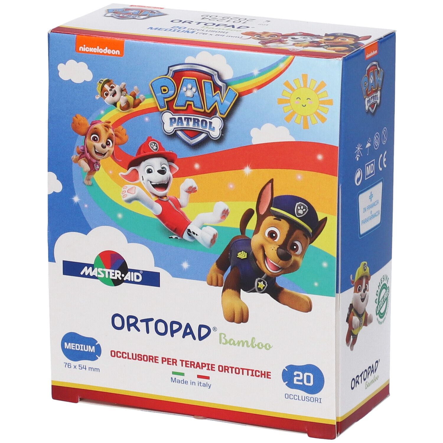 Ortopad Bamboo Paw Patrol Cerotto Occlusore Medium