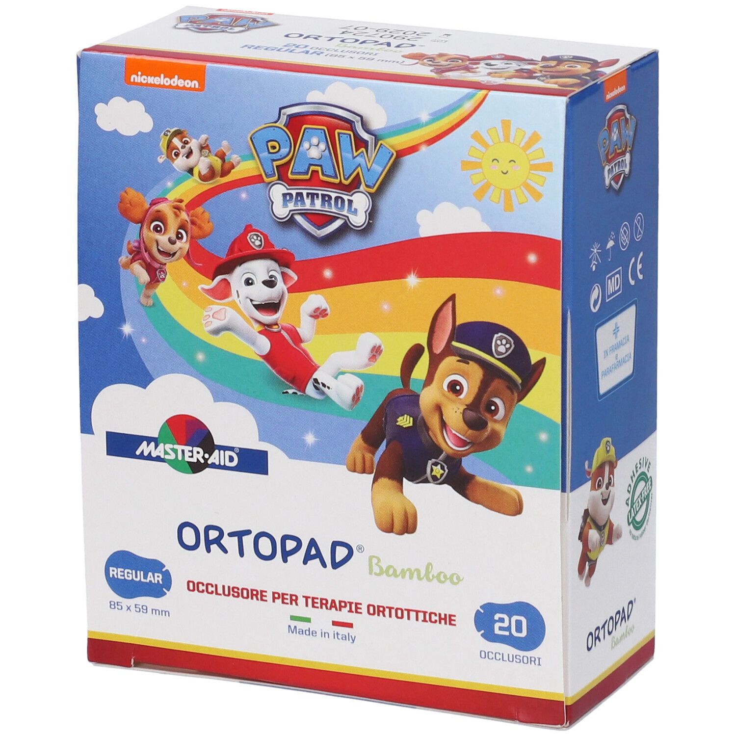 Ortopad Bamboo Paw Patrol Cerotto Occlusore Regular