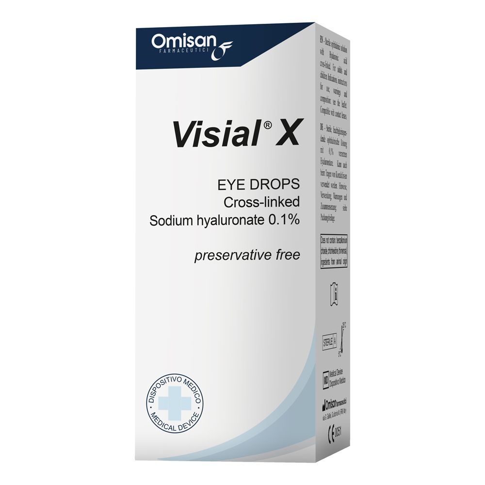 Gocce Oculari Visial X Acido Ialuronico Cross-Linkato 0,1% 10 Ml