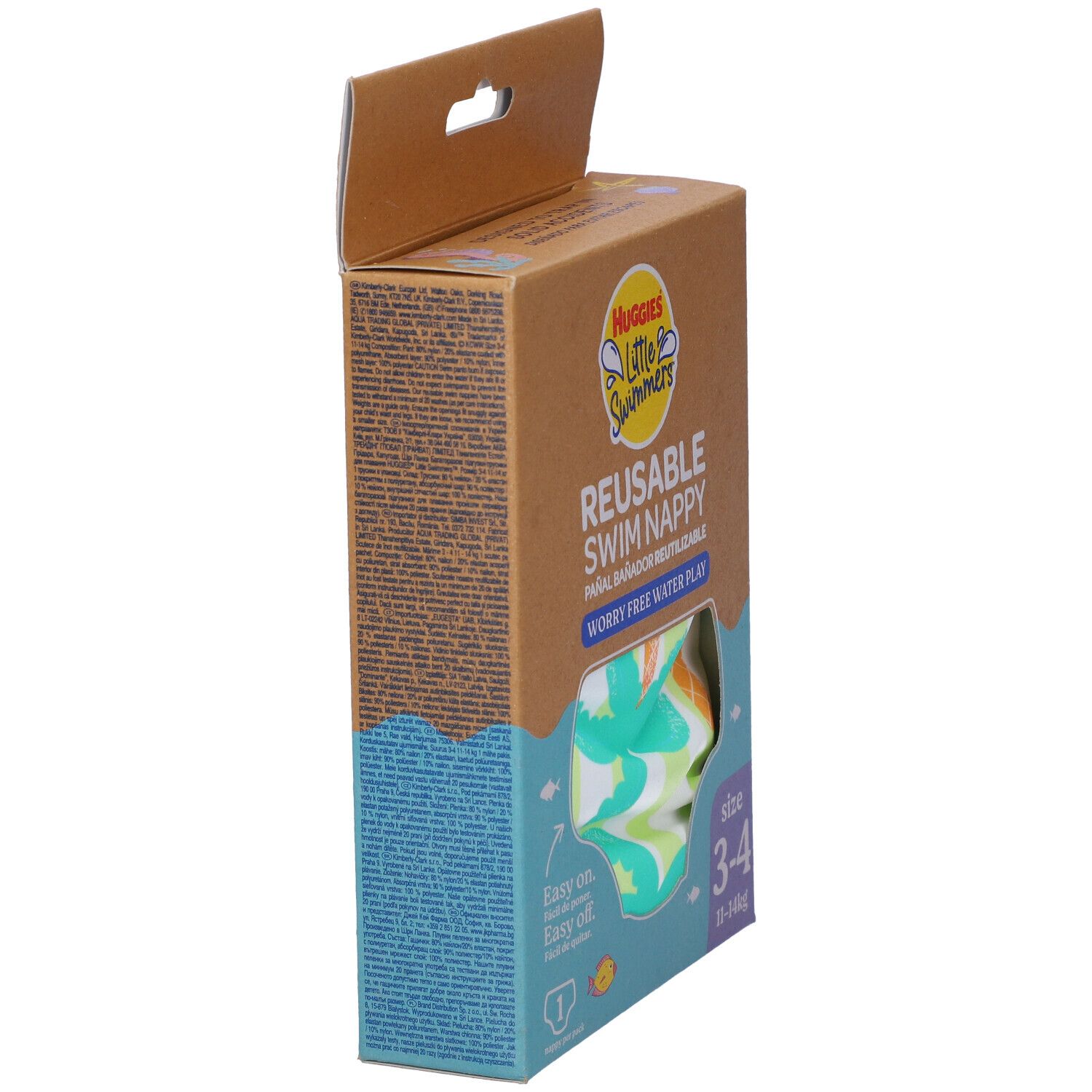 Huggies Little Swimmers wiederverwendbare Schwimmwindel Gr 3-4 (11-14kg) Tropical
