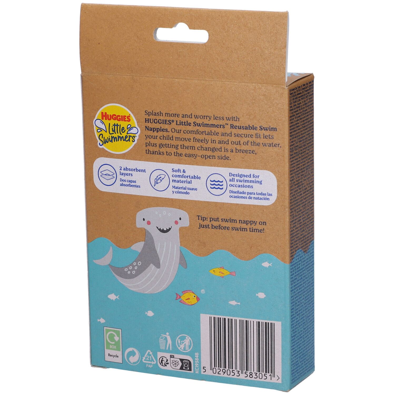 Huggies Little Swimmers wiederverwendbare Schwimmwindel Gr 3-4 (11-14kg) Tropical