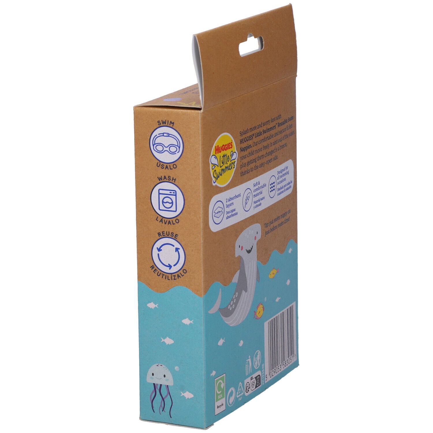 Huggies Little Swimmers wiederverwendbare Schwimmwindel Gr 3-4 (11-14kg) Tropical