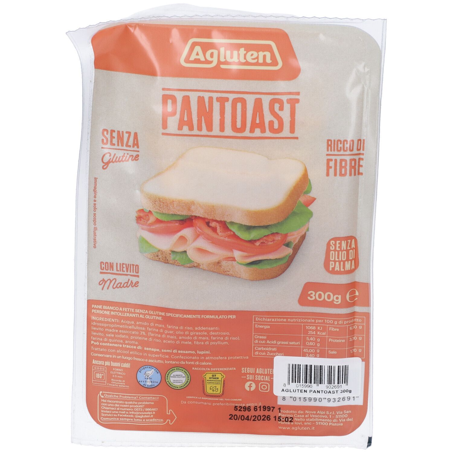 Agluten Pantoast 300 G - Immagine 5