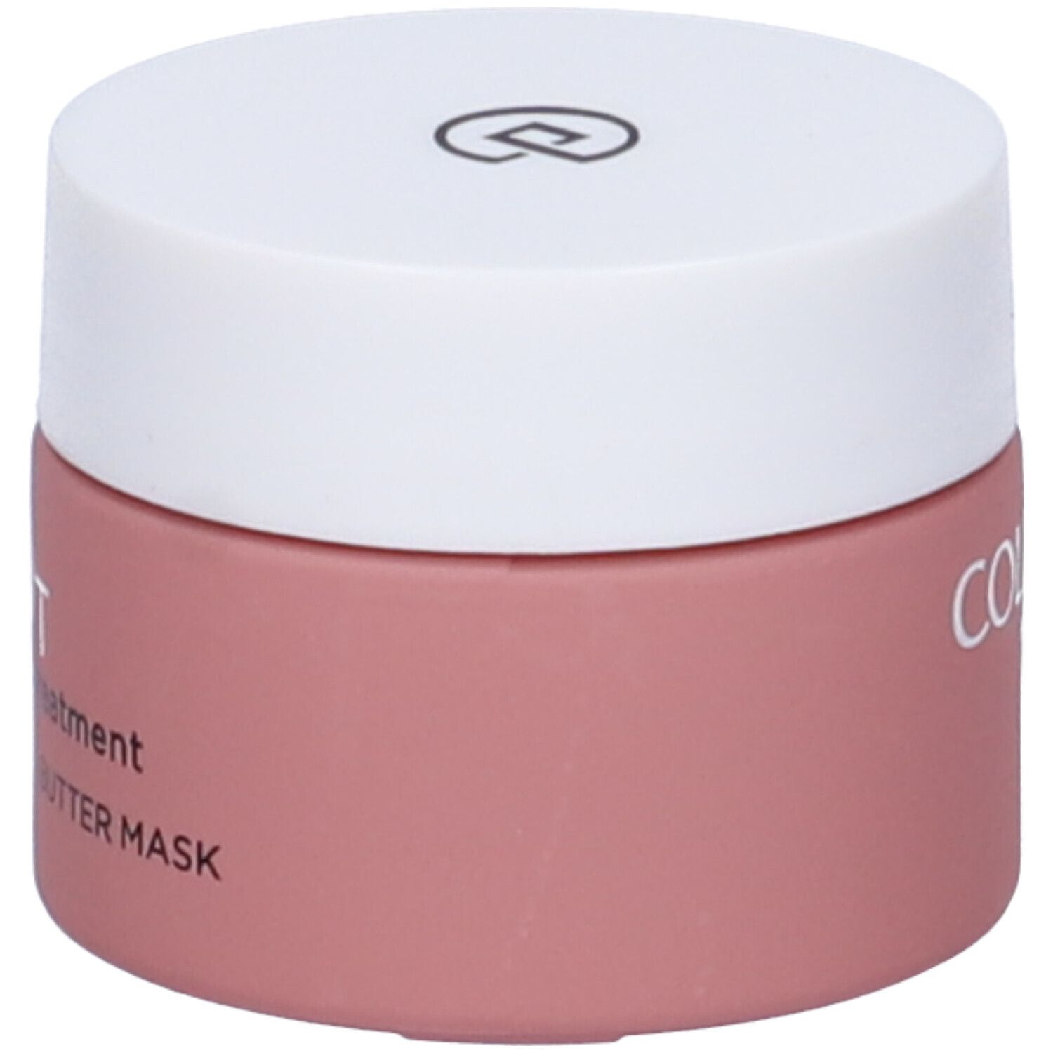 Vasetto rotondo con coperchio bianco. Sul contenitore rosa è scritto COLLISTAR.