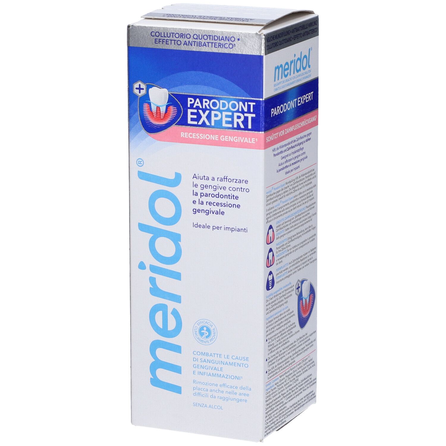 Confezione di Meridol Parodont Expert. Informazioni sul prodotto.