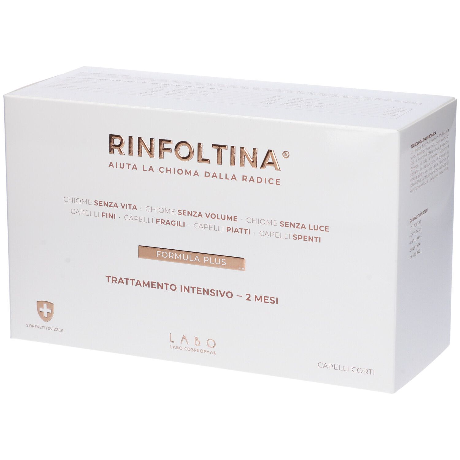Labo Rinfoltina Plus Trattamento Intensivo Capelli Corti 40 Fiale - risparmia il 20% con il codice: SWISSE20
