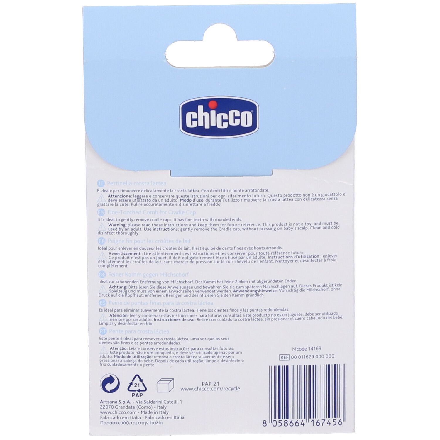 Chicco-Milchkrustenkamm view 2
