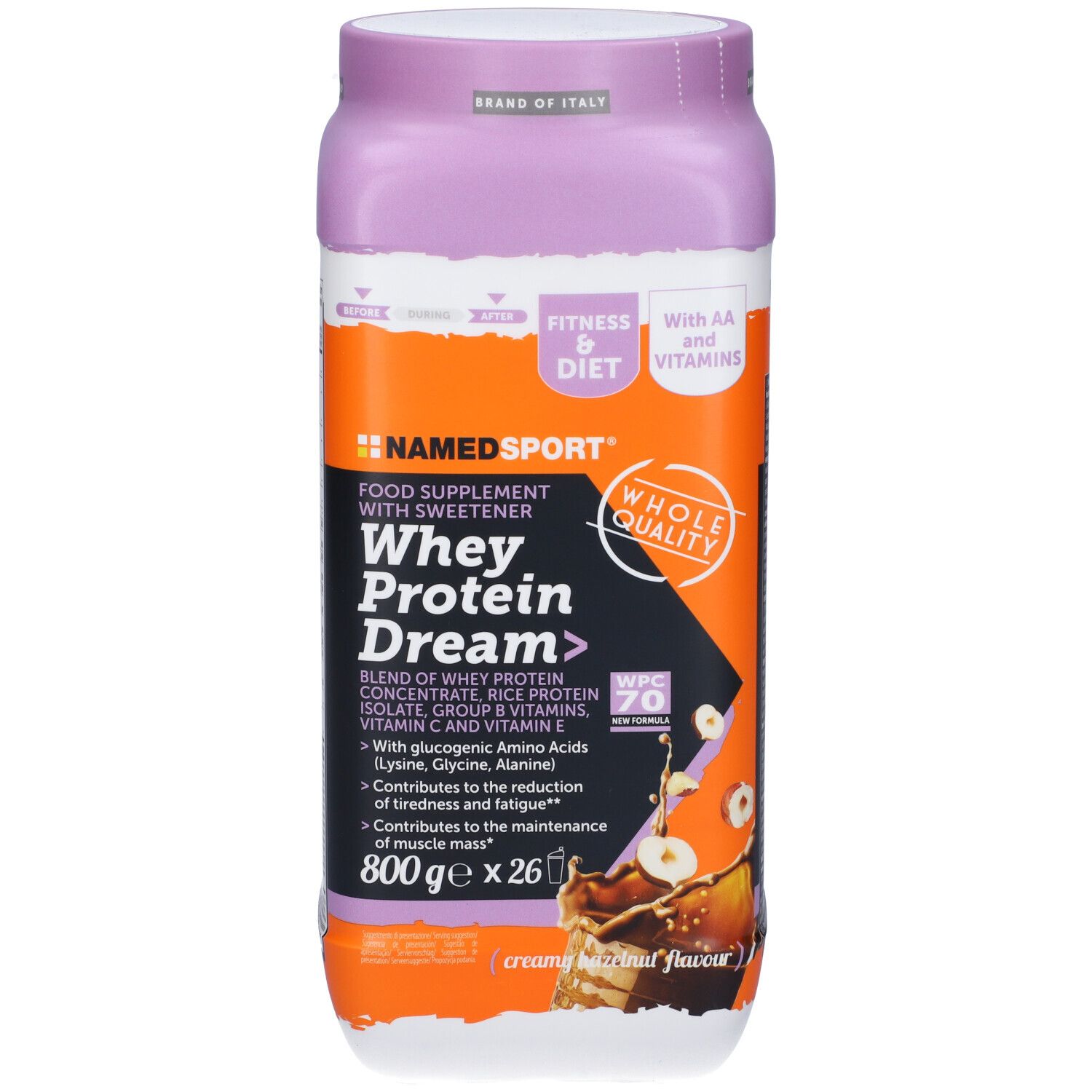 Namedsport Whey Protein Dream Creamy Hazelnut Flavour