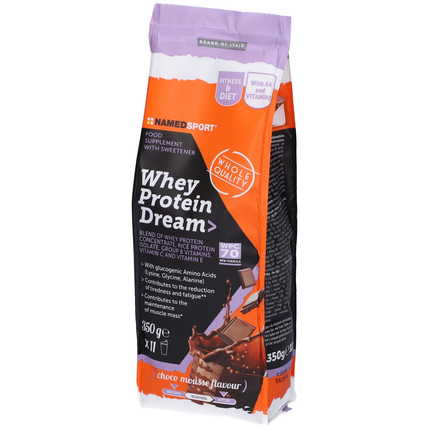 NAMEDSPORT® Whey Protein Dream Choco Mousse Flavour