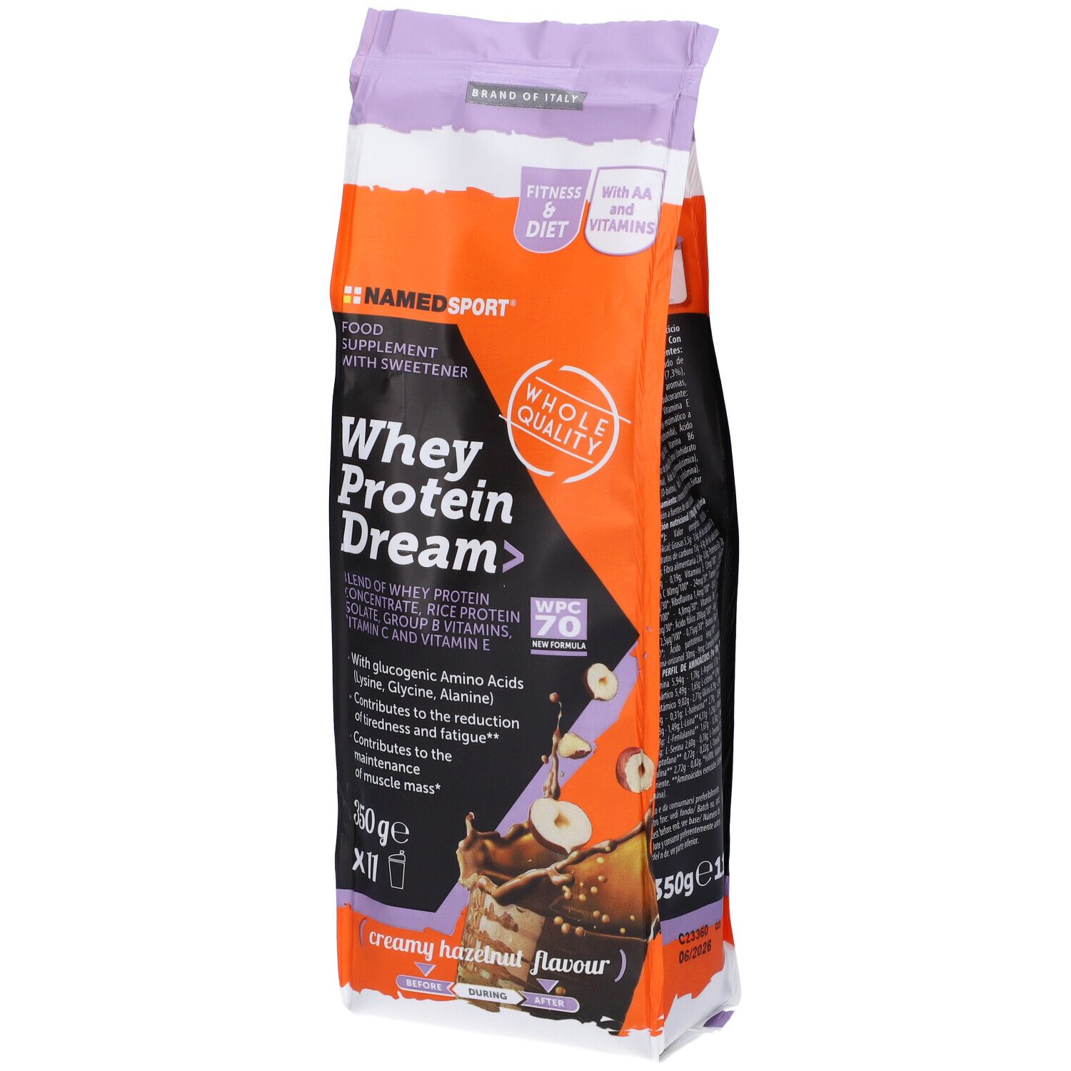 NAMEDSPORT® Whey Protein Dream Creamy Hazelnut Flavour