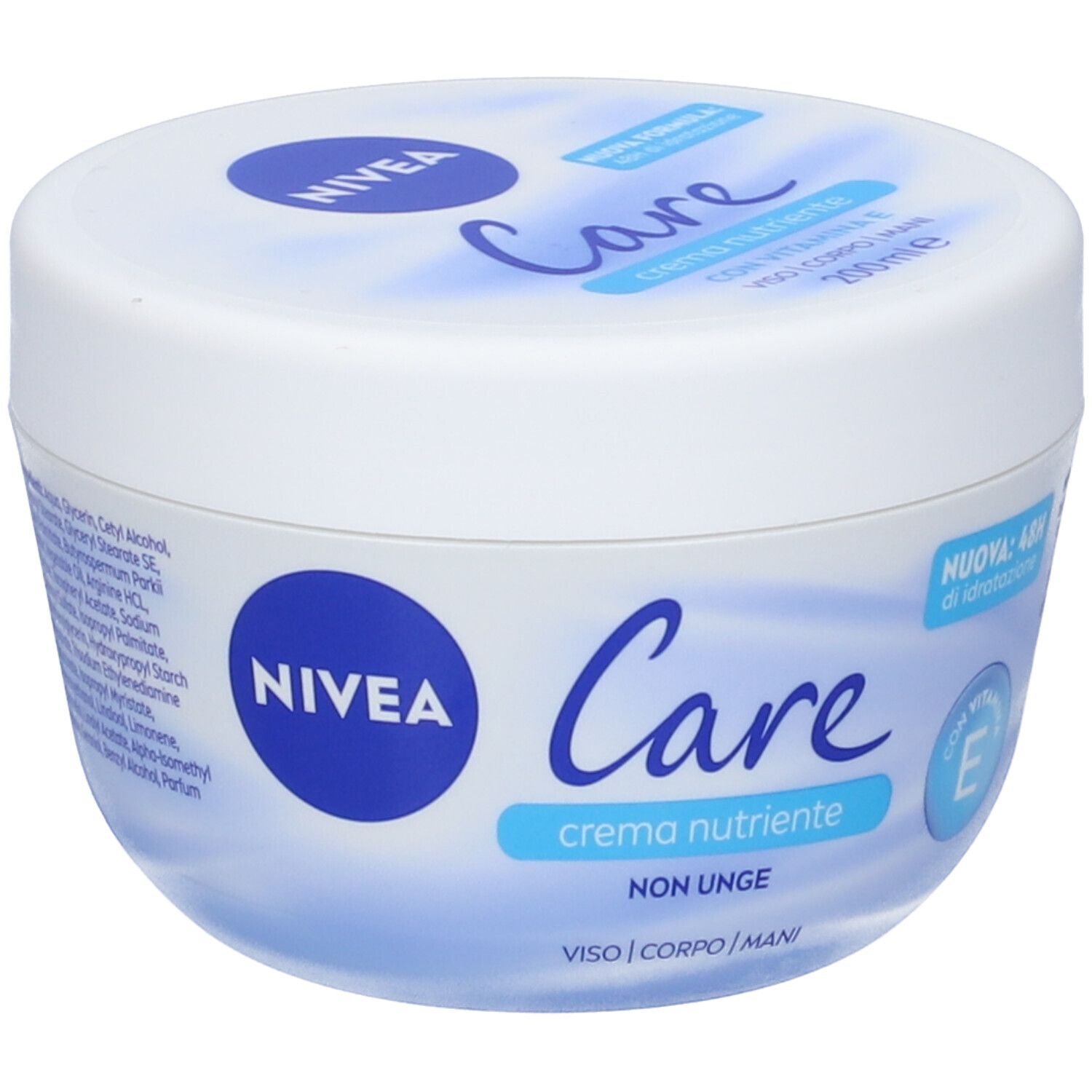 Nivea Care Grande 200 Ml Crema Per La Pelle
