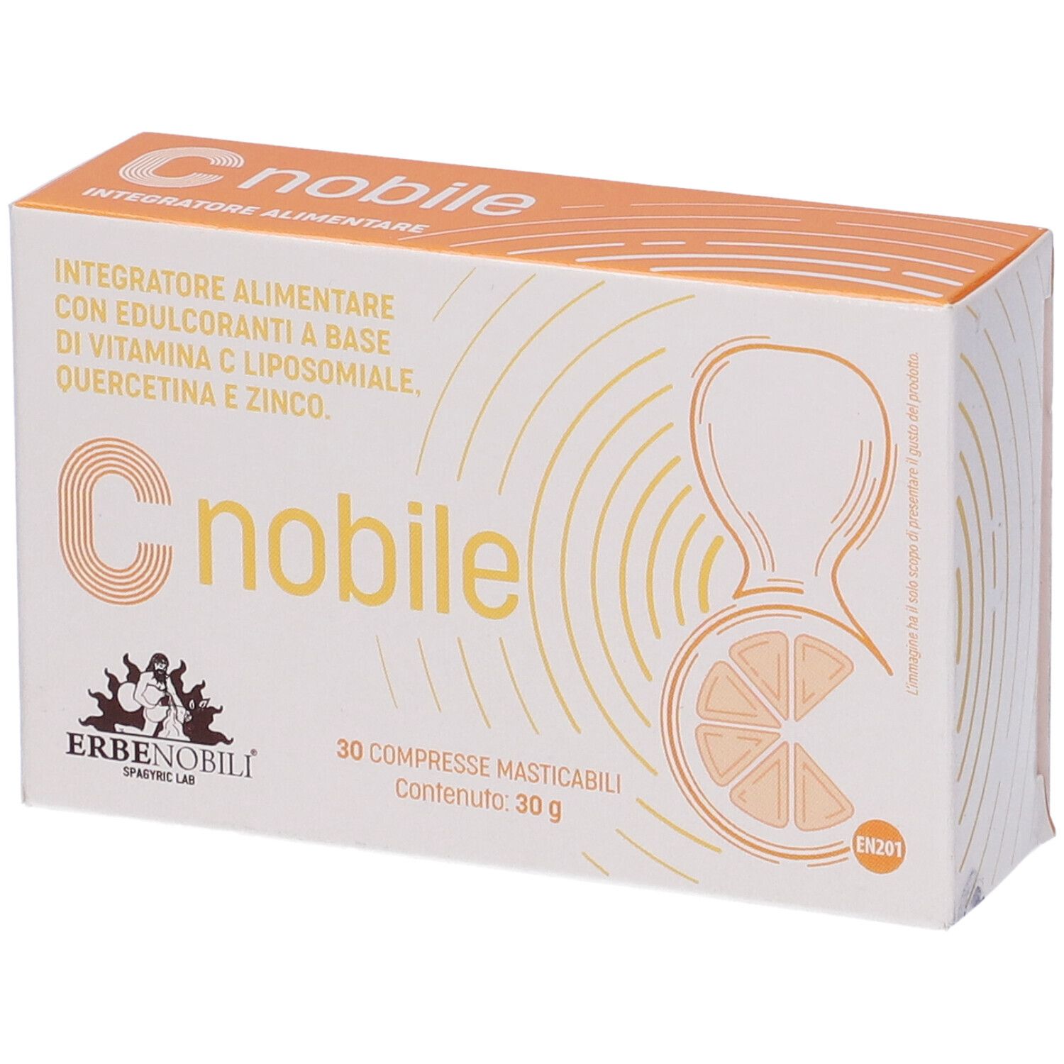 Erbenobili C Nobile Vitamina C Quercetina E Zinco 30 Compresse Masticabili - Immagine 7