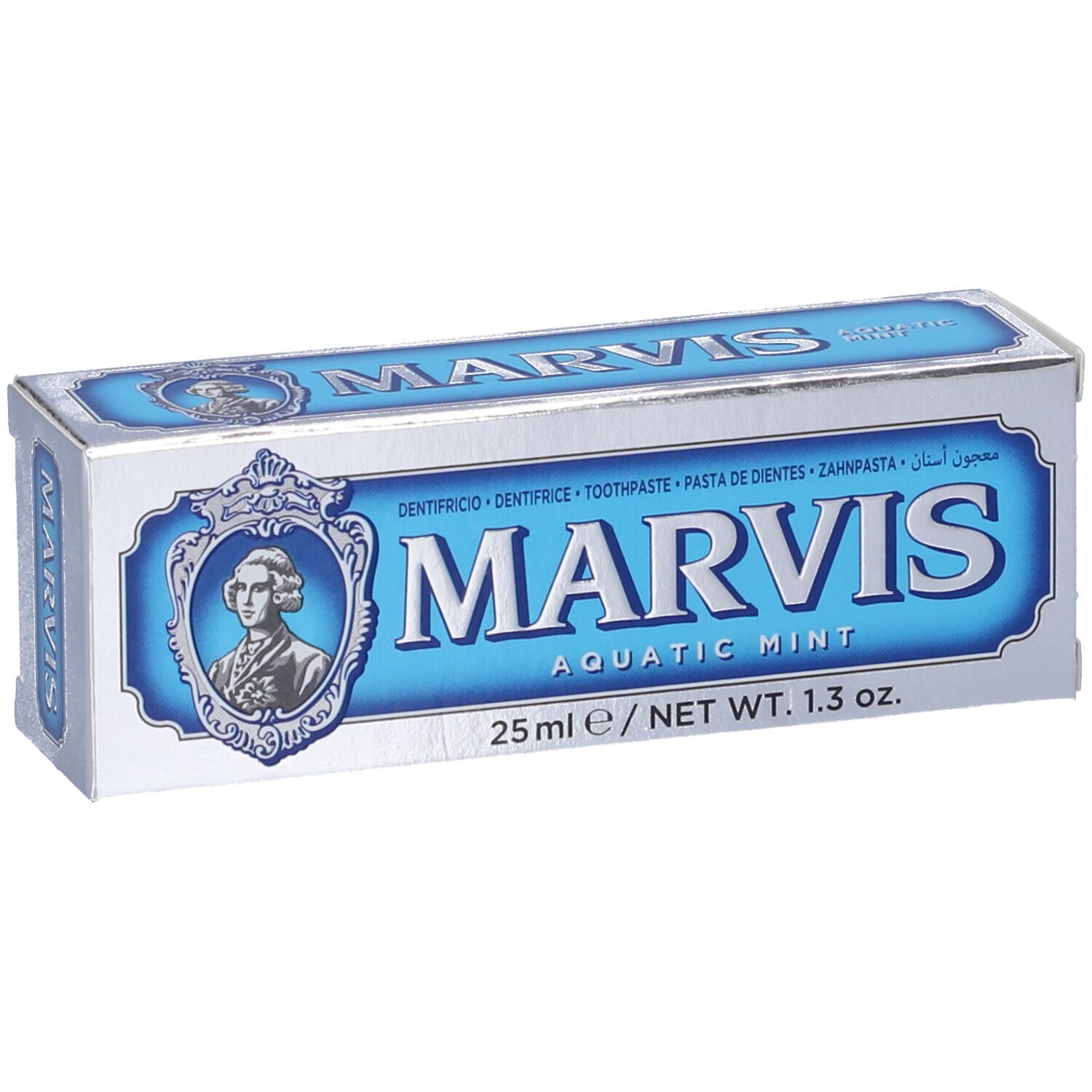 Marvis Zahnpasta "Aquatic Mint" in 25ml Box.