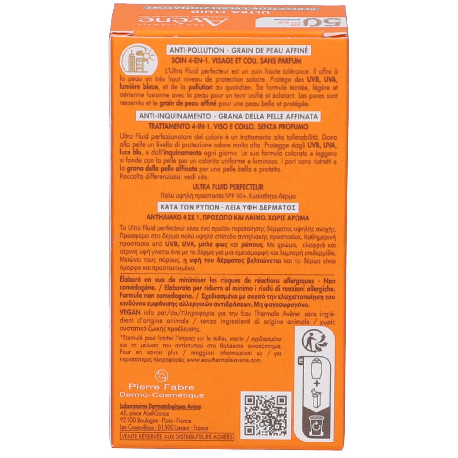 Confezione del prodotto. Contiene informazioni su uso, ingredienti e avvertenze.
