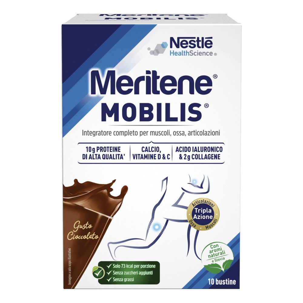 Meritene Mobilis Choc 8 10Bust 220 g Pulver zur Herstellung einer Lösung zum Einnehmen