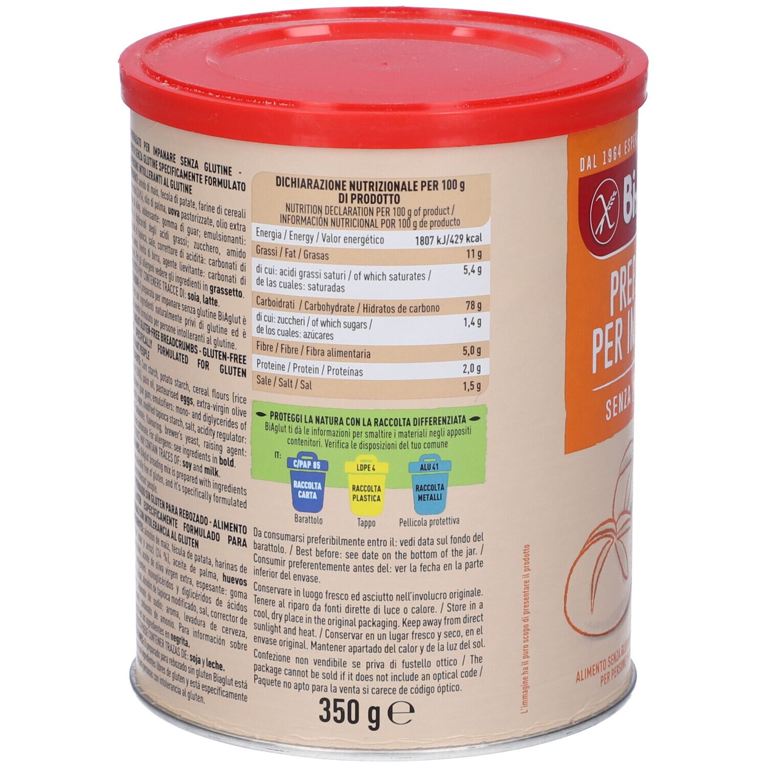 Biaglut Preparato Impanatura 350 G