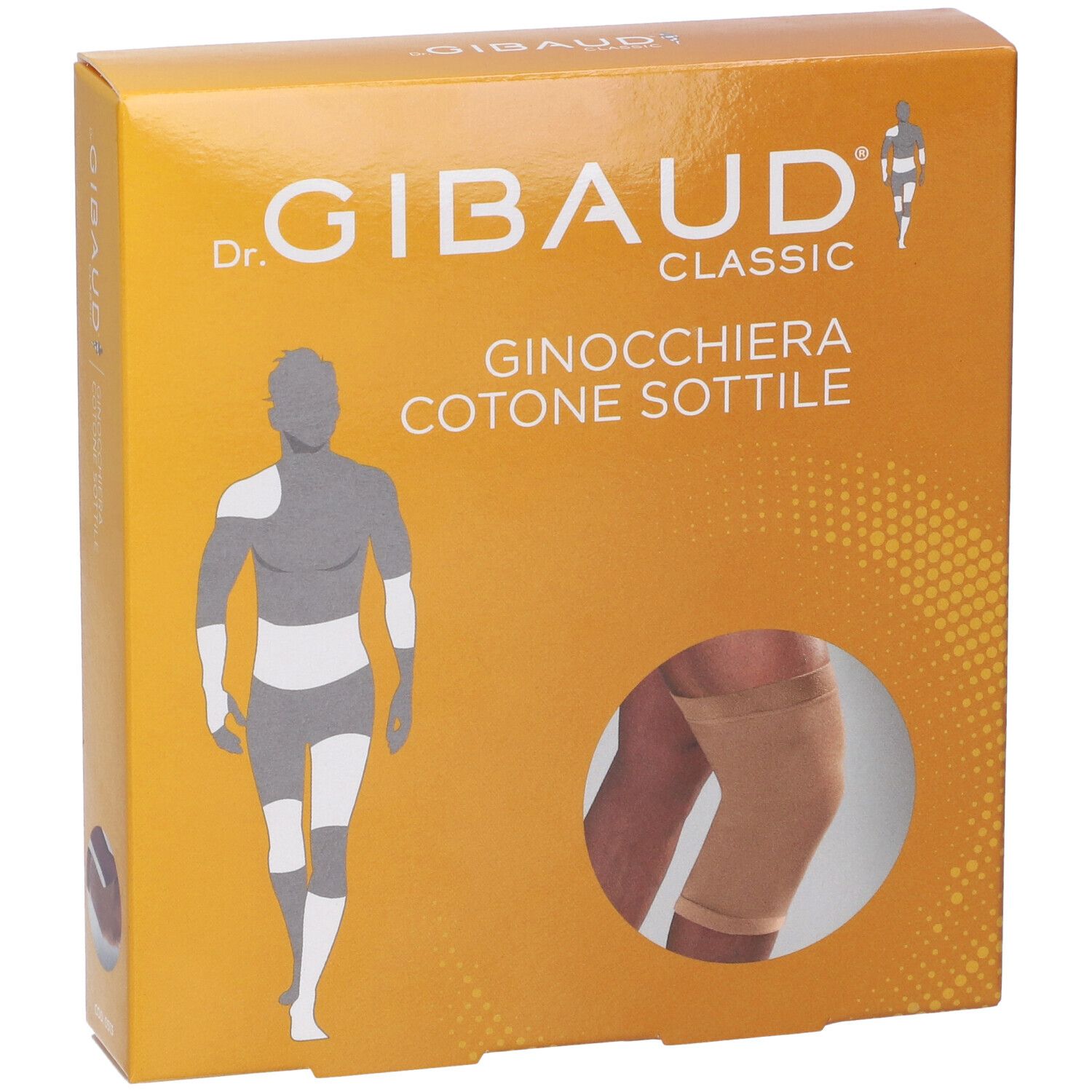 Beige Baumwollkniebandage Gibaud Größe 4 Gibaud