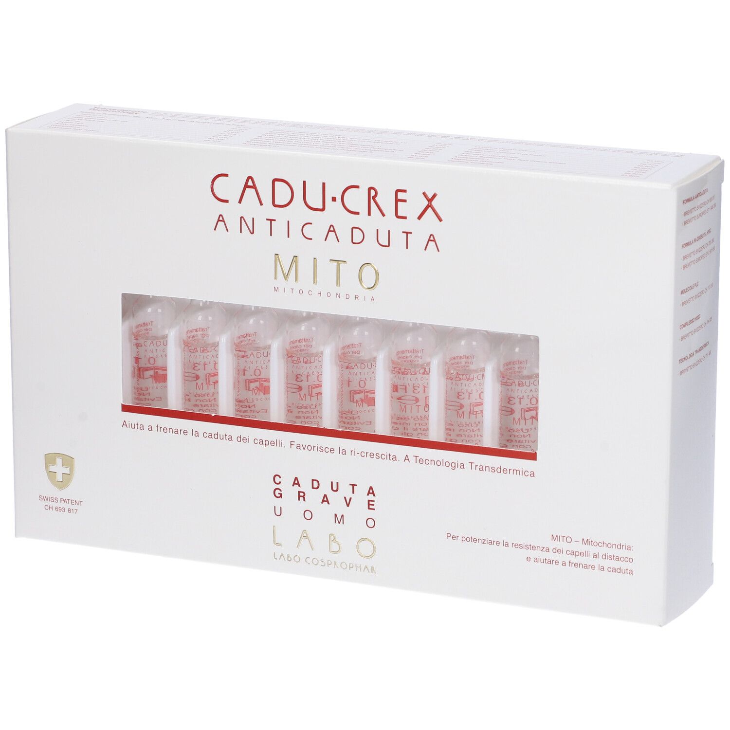 Labo Cadu-Crex Anti-Caduta Mito Caduta Grave Uomo 20 Fiale - risparmia il 20% con il codice: SWISSE20