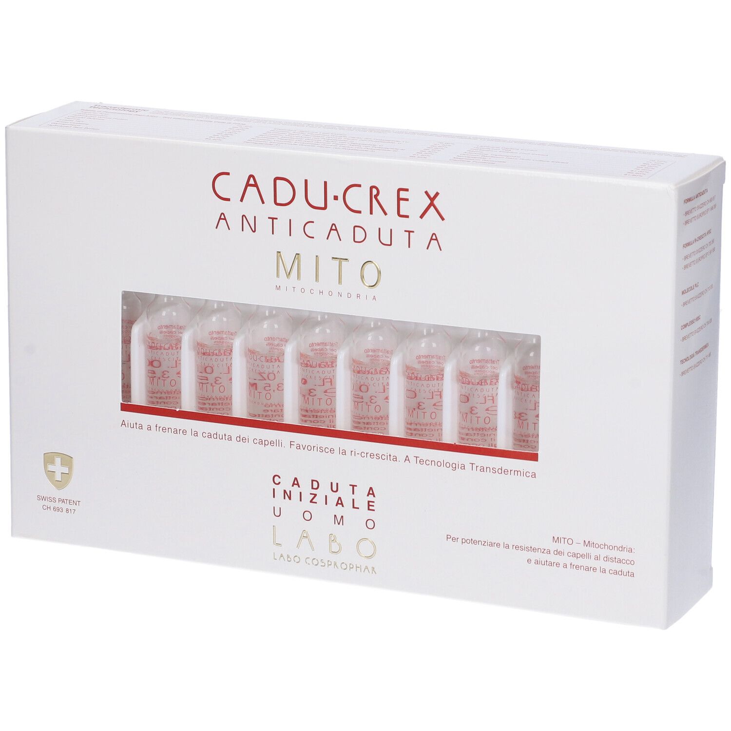 Labo Cadu-Crex Anti-Caduta Mito Caduta Iniziale Uomo 20 Fiale - risparmia il 20% con il codice: SWISSE20