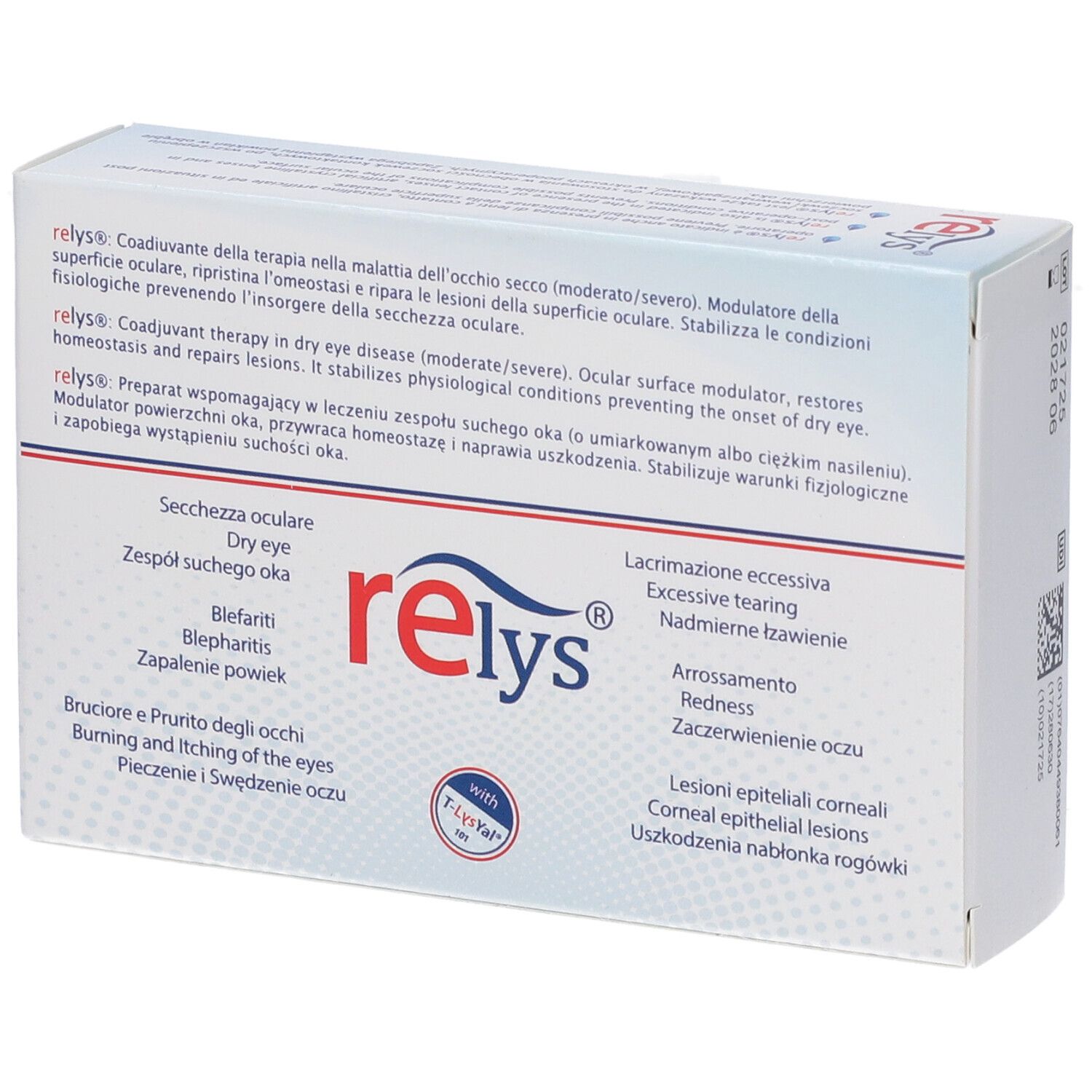 Relys sT-LysYal sterile Augenlösung: Indikationen für trockene Augen, Reizungen und Hornhautläsionen.
