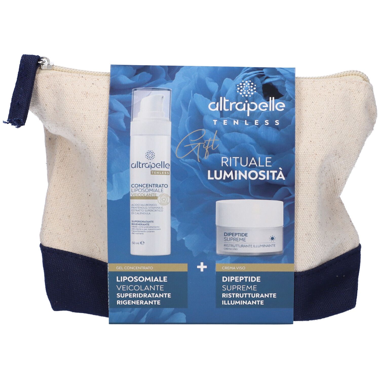Altrapelle Tenless Rituale Luminosità Concentrato Gel + Crema Dipeptide Supreme